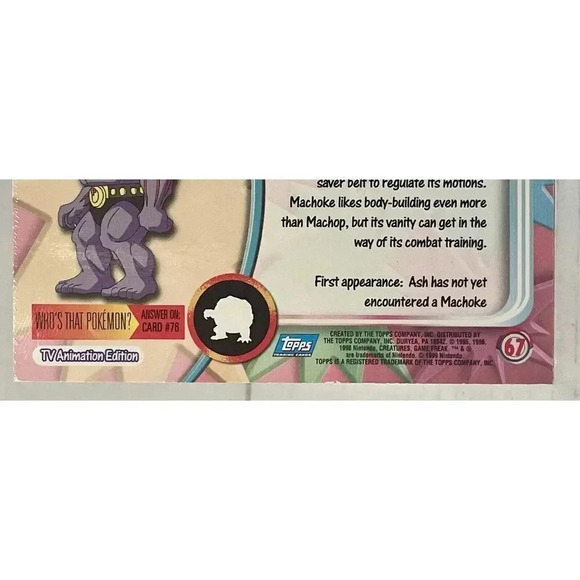 Machoke #67 Topps Foil Series‎ 1 Pokemon NM Vintage TV Animation Edition 1999 - Picture 7 of 15
